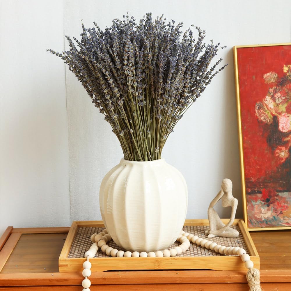 4 Pack Dried Lavender Flowers, 100+ Dried Lavender Stems Per Bundle