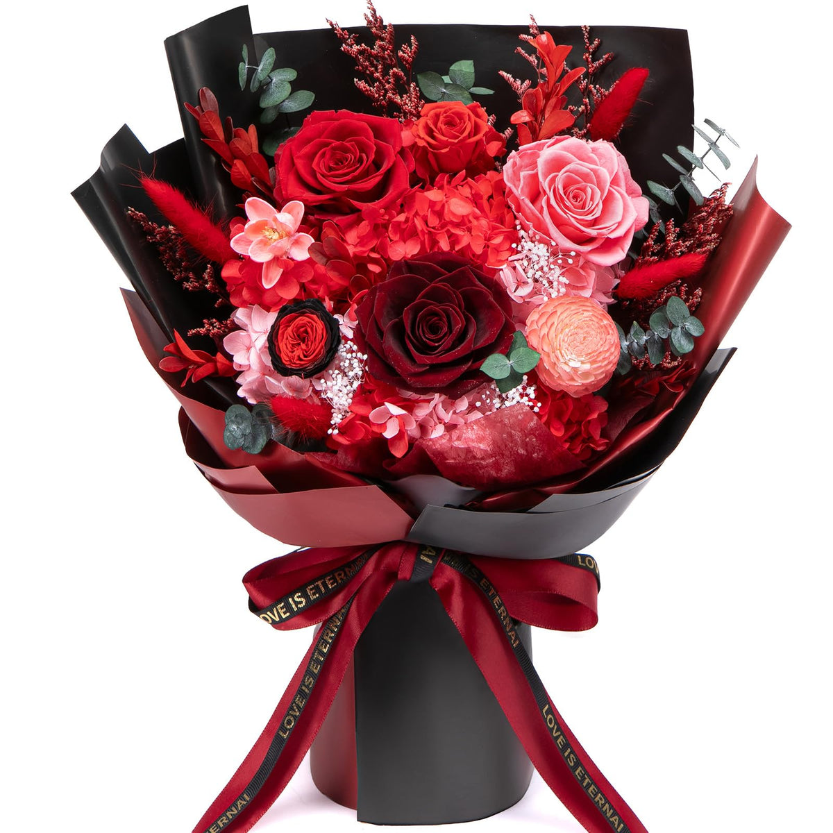 Bessol Flowers for Delivery Preserved Flower Bouquet Forever Fresh Flowers Birthday Gifts for Women Mom Anniversary Red Real Rose Gifts for Grandma Wife Girlfriend Sister Her from Daughter