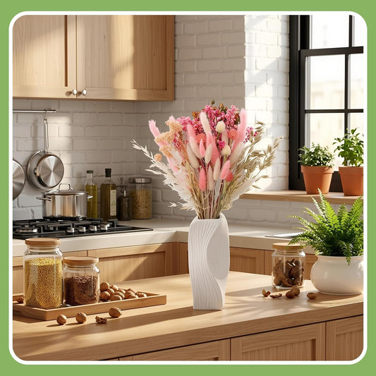 DIY Natural Dried Flower Set Bulk Boho Flowers, Pink