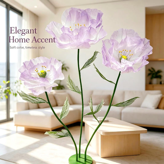 5.6 Ft Large Silk Artificial Flowers, Giant Flowers for Decoration