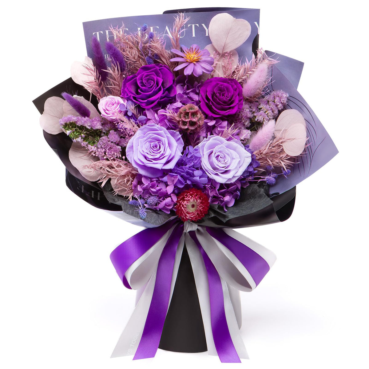Bessol Flowers for Delivery Preserved Flower Bouquet Forever Fresh Flowers Birthday Gifts for Women Mom Anniversary Red Real Rose Gifts for Grandma Wife Girlfriend Sister Her from Daughter