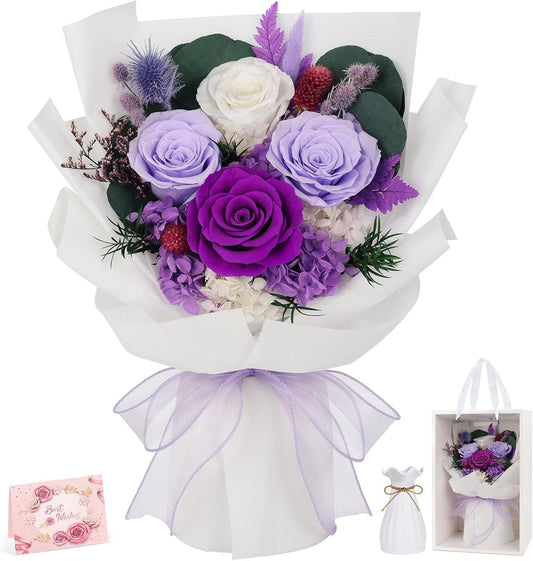 Flowers for Delivery Prime Preserved Real Roses Bouquet Save 3-5 Years