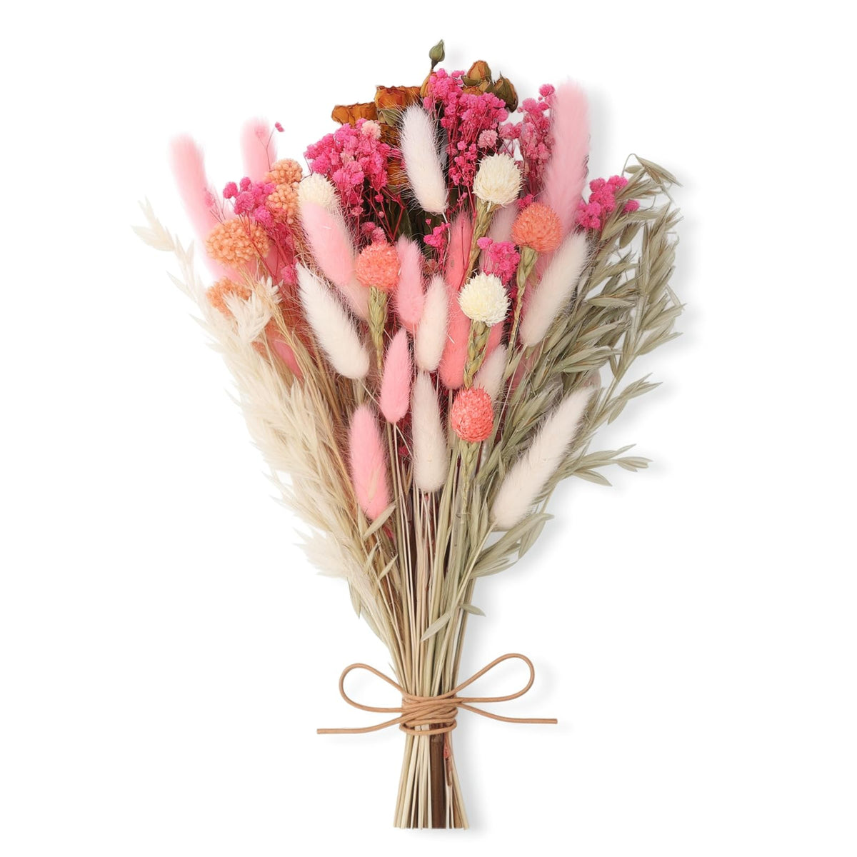 DIY Natural Dried Flower Set Bulk Boho Flowers, Pink
