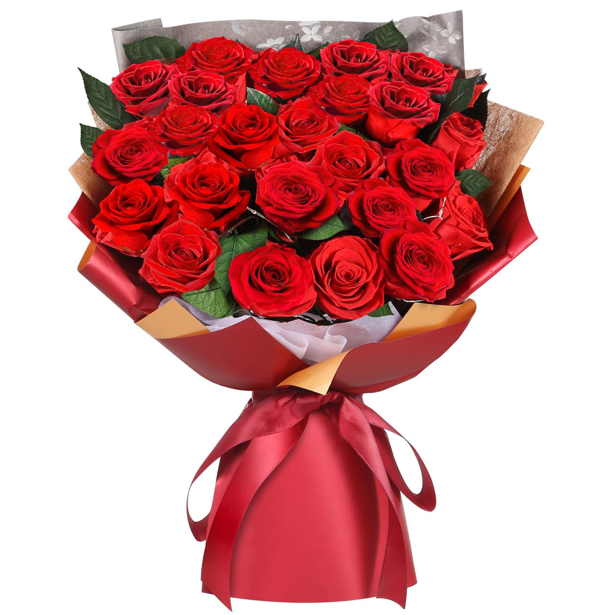 ADDWel 12 Preserved Real Roses Bouquet for Her, Forever Red Flowers with LED Lights, Anniversary Birthday Gifts for Wife Girlfriend Mom, Elegant Home Decor