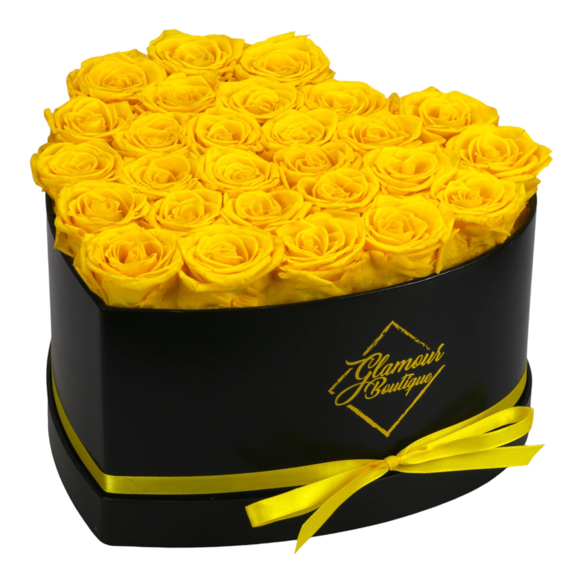GLAMOUR BOUTIQUE Preserved Flowers, 16 Forever Red Roses in Heart Gift Box
