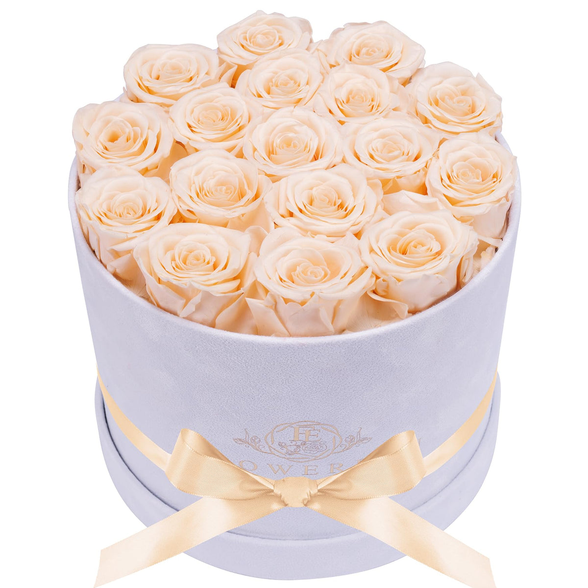 17 Flowers in Luxury Suede Box, Birthday Gifts for Women, Preserved Flowers