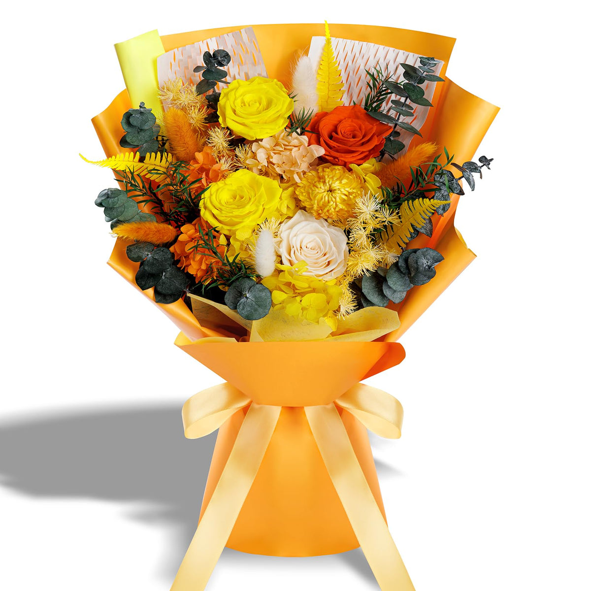 Bonsion Preserved Flowers for Delivery, Purple Rose Bouquet Gift for Women and Mom, Long Lasting Floral Arrangement for Birthday & Anniversary