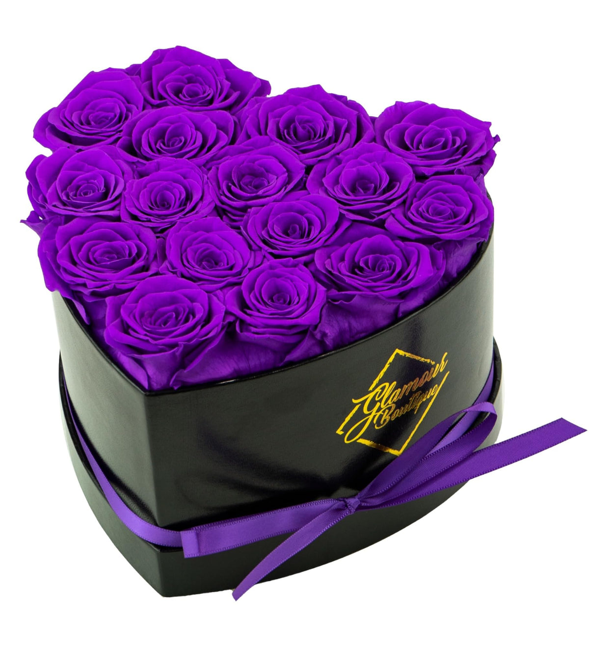 GLAMOUR BOUTIQUE Preserved Flowers, 27 Forever Red Roses in Heart Gift Box