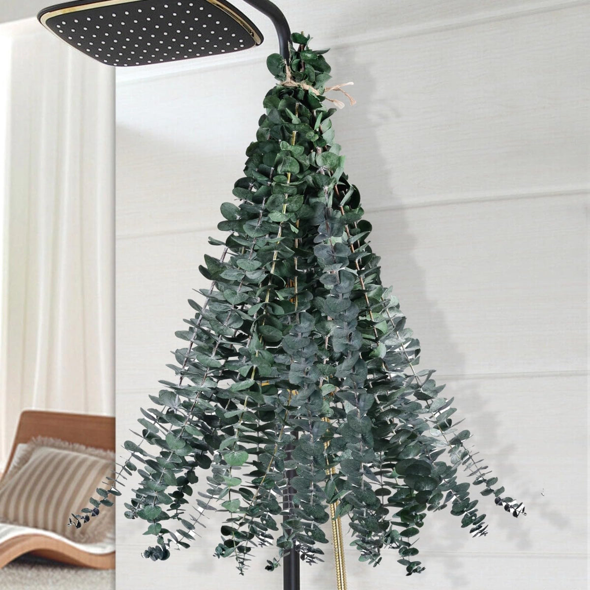 12PCS Dried Eucalyptus for Shower Hanging Real Preserved Eucalyptus Stems