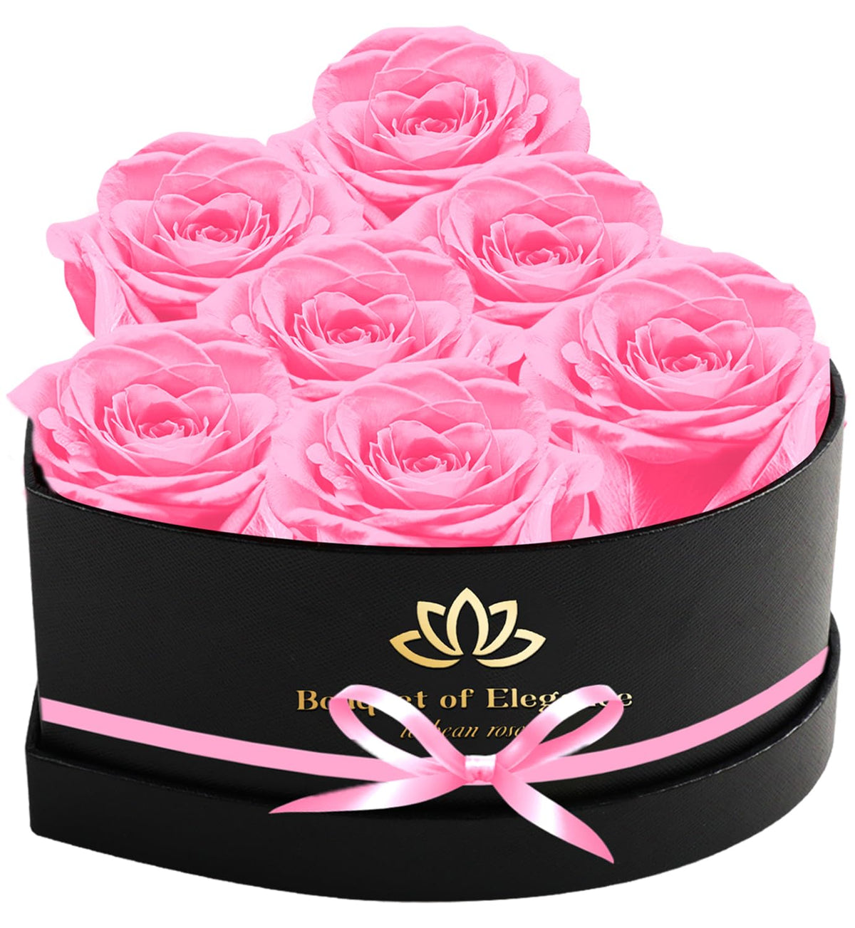Forever Flowers Roses in A Box,Real Preserved Flowers,Preserved Roses,Preserved Flowers for Delivery,Birthday Gifts for Women/Men/Mom,Flowers for Mothers Day,Valentine's Day Rose Gifts,Red