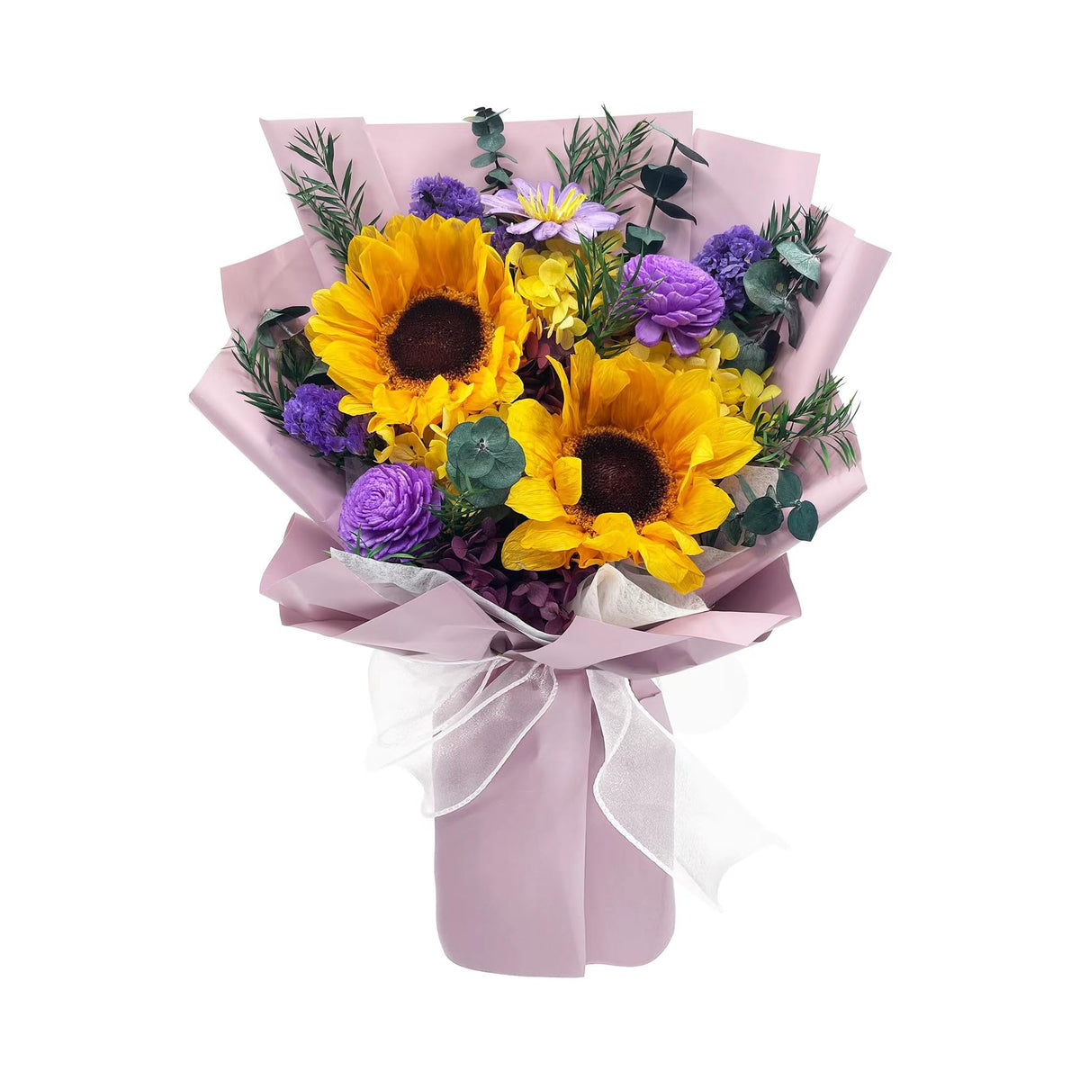 VTJMB Flowers for Delivery Prime Tomorrow, Preserved Flower Bouquet with Box, Birthday Dried Flowers Gift for Women, for Mom, Wife, Grandma, Friends，Red