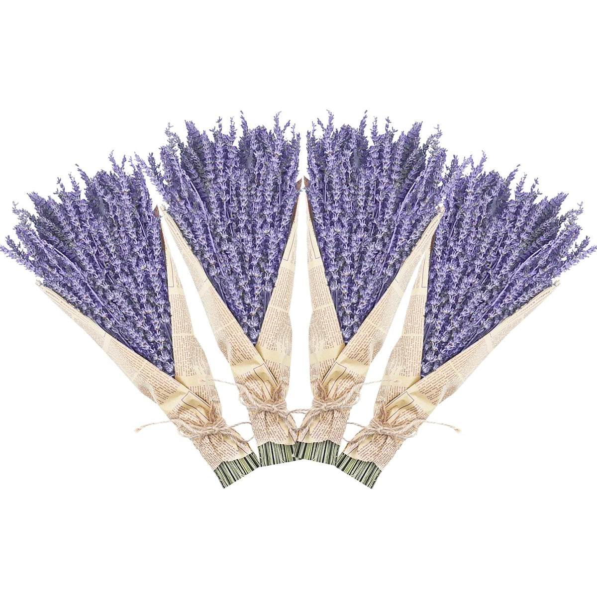 Uieke Natural Dried Lavender Bundles, 280-300 Stems, 180g/6.35oz