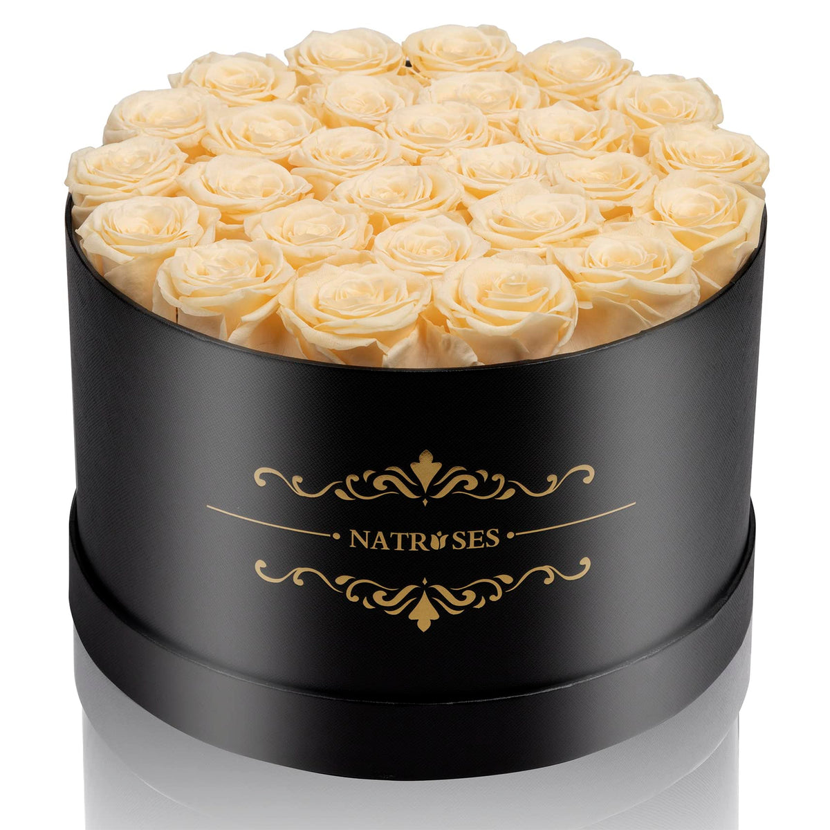 NATROSES Gifts for Her 27 Piece Forever Preserved Roses in a Box, Preserved Flowers for Delivery Birthday, Flowers Gifts for Mothers Day, Forest Green