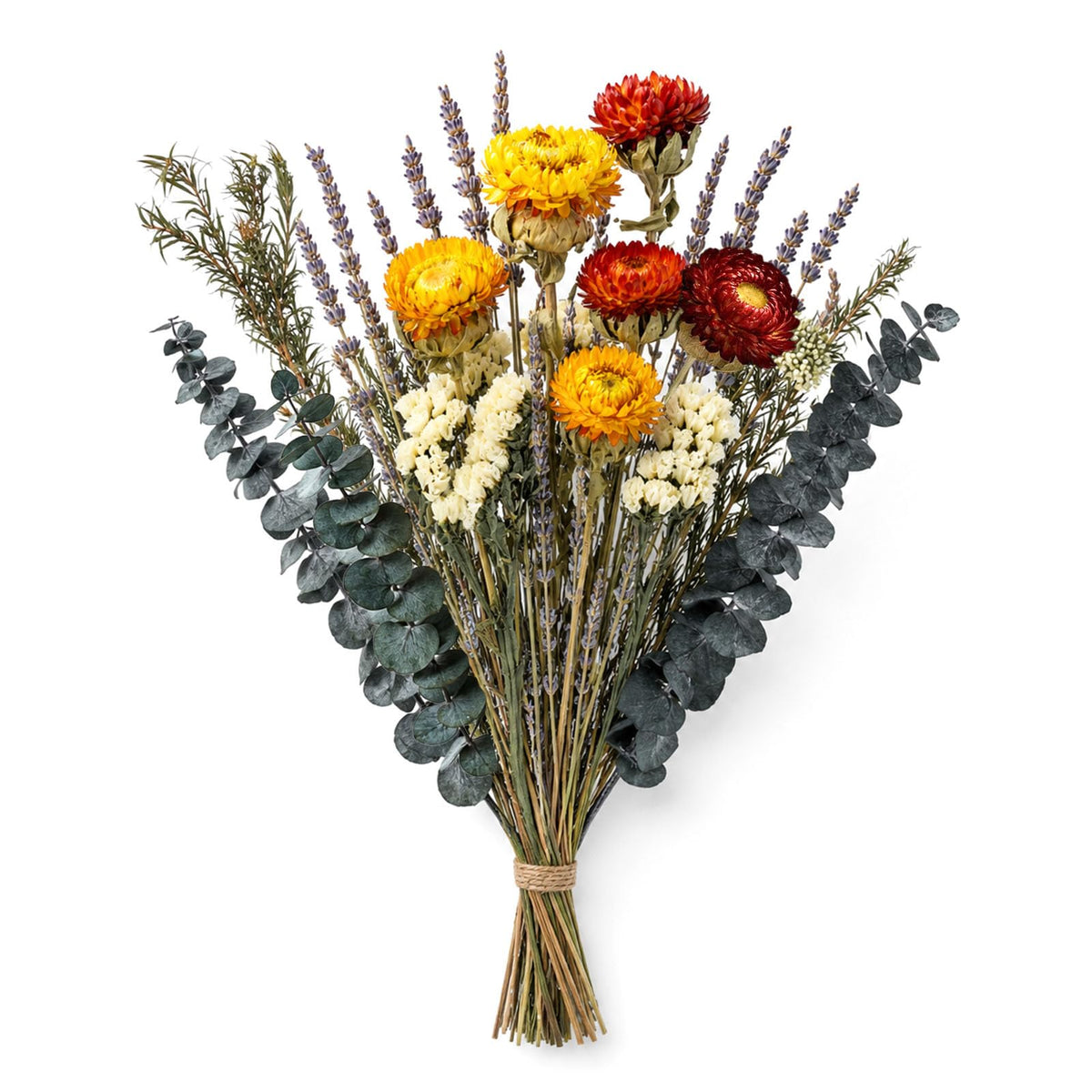 Pink Dried Flowers Bouquet Set Rustic Boho Flowers
