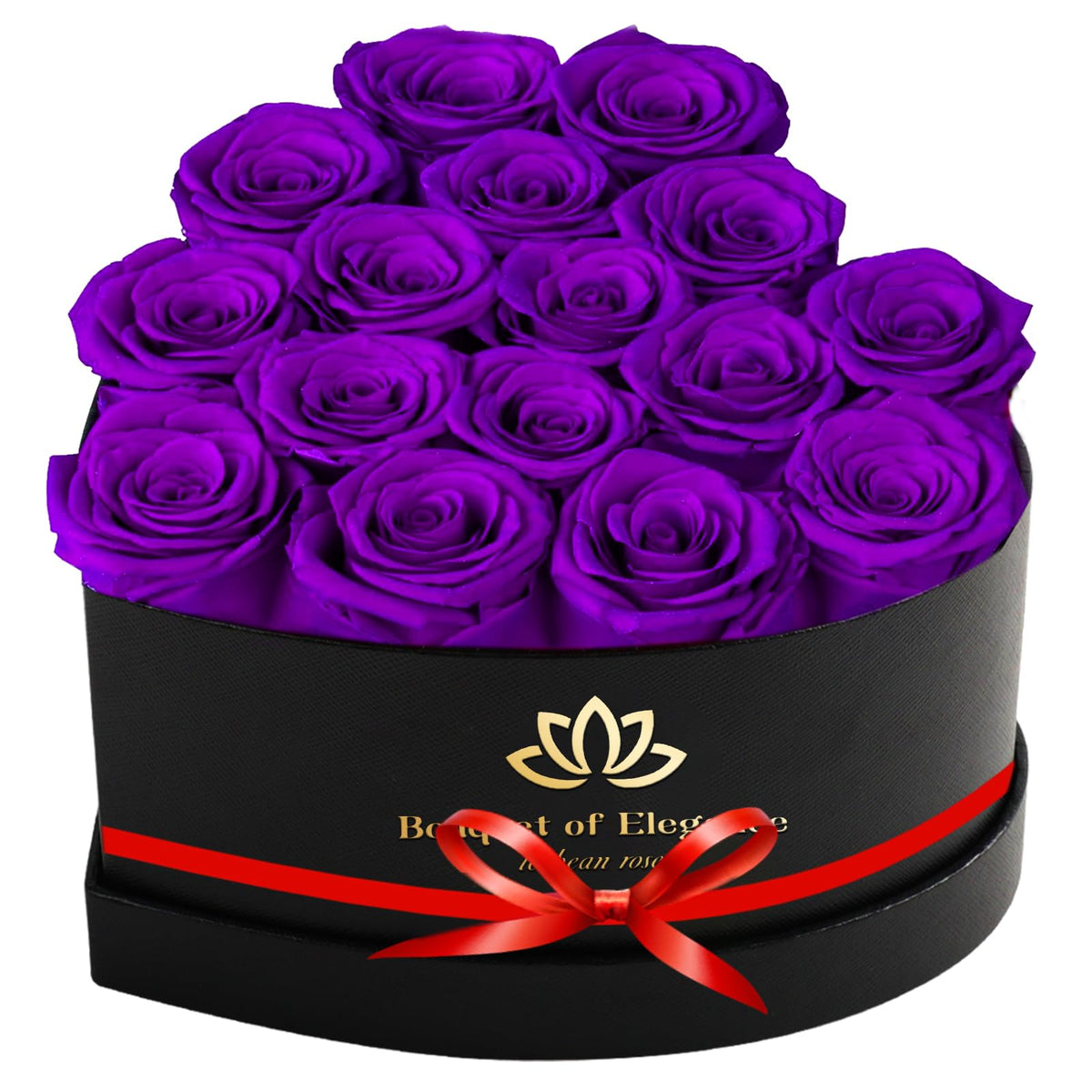 Forever Flowers Roses in A Box,Real Preserved Flowers,Preserved Roses,Preserved Flowers for Delivery,Birthday Gifts for Women/Men/Mom,Flowers for Mothers Day,Valentine's Day Rose Gifts,Red