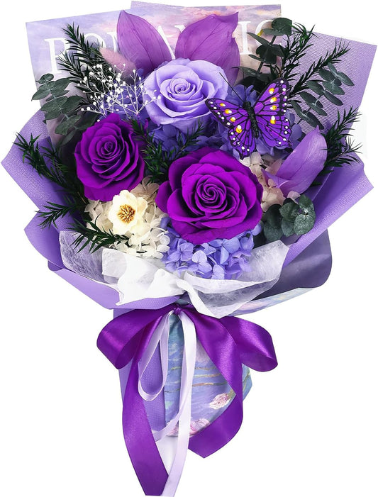 Preserved Flowers for Delivery, Birthday Flower Gifts for Women Mom Friends