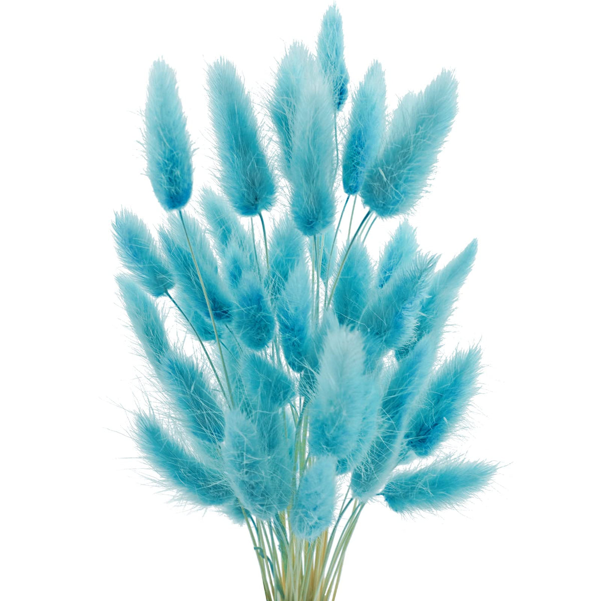 Uieke 120 Pcs Natural Bunny Tails Dried Flowers, 17’’ Dried Lagurus Ovatus, Orange Fall Dried Flowers for Fall Floral Arrangements Wedding Centerpieces Home Baby Shower Party Decorations