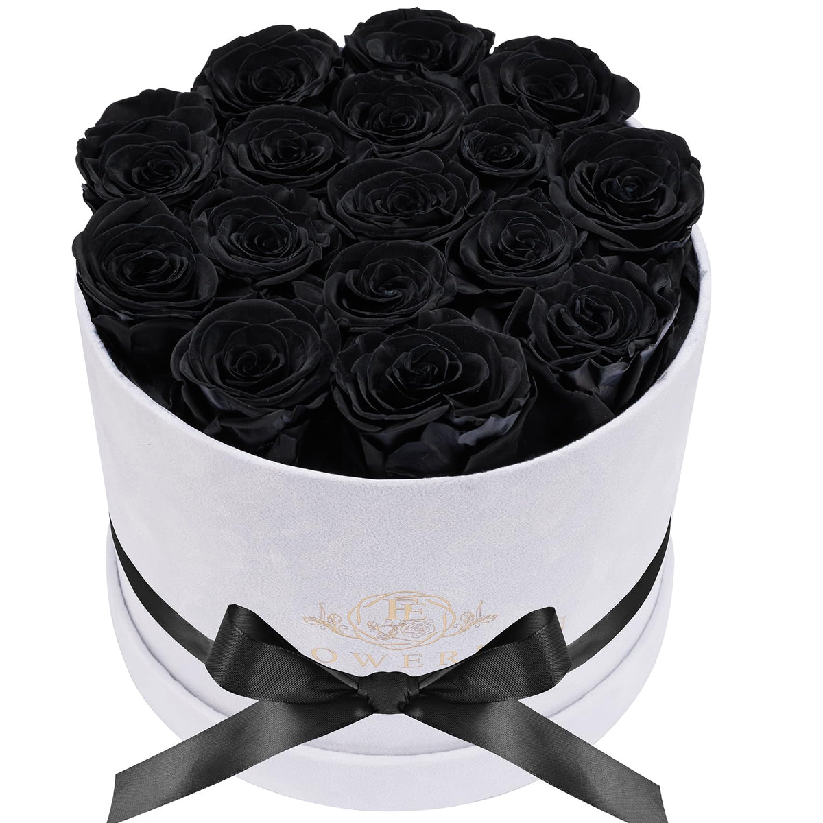 17 Flowers in Luxury Suede Box, Birthday Gifts for Women, Preserved Flowers