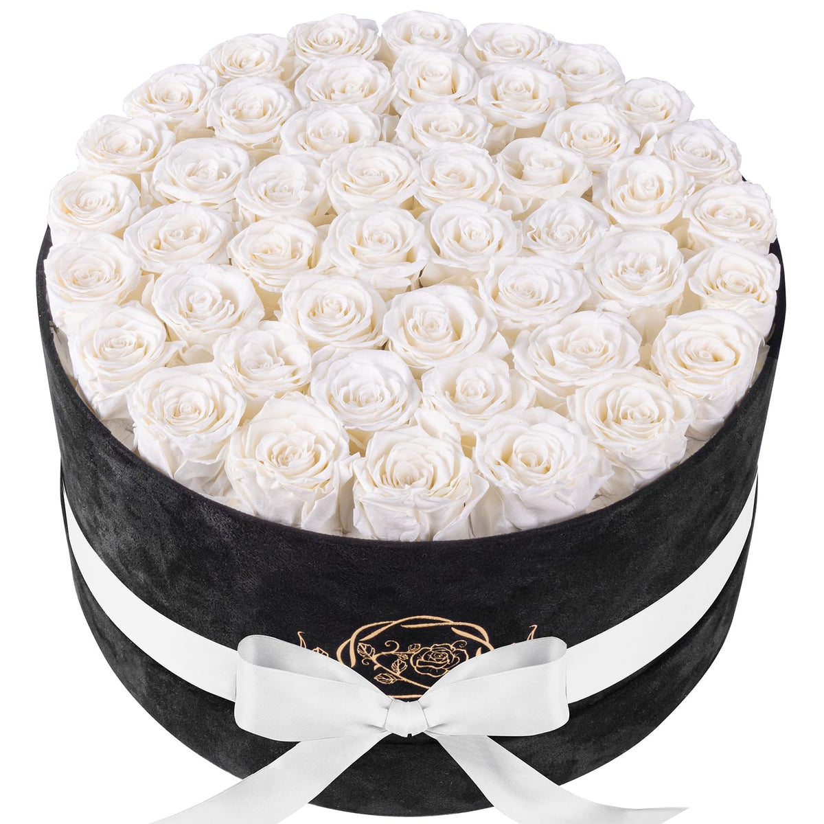 17 Flowers in Luxury Suede Box, Birthday Gifts for Women, Preserved Flowers