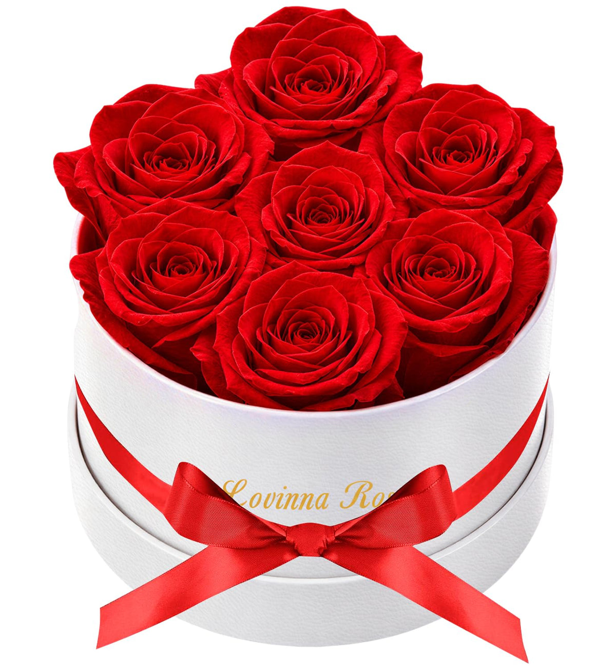 Gifts for Mom Mothers Day Birthday Gifts for Women Preserved Rose Forever Flower,7 Preserved Red Roses in a Box for Delivery,BirthdayRoses Gifts for Grandma Wife Friends Valentine’s Day Anniversary