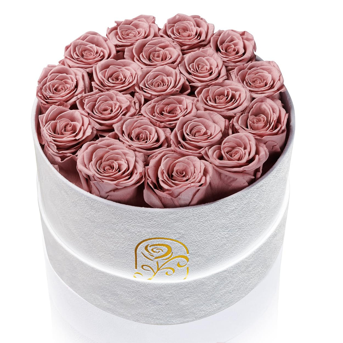 Flowers for Delivery, 20 Preserved Roses in Velvet Box, Gifts for Women