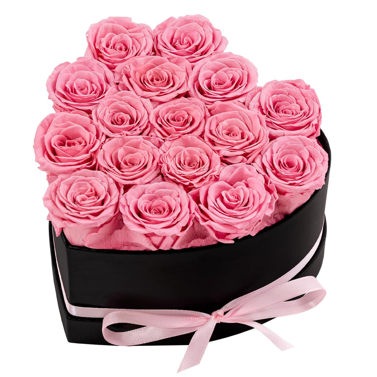 27 Forever Preserved Flowers in a Box, Vanlentines Day Gifts for Her, Eternal Roses Flowers for Delivery Prime, Birthday Gifts for Women Mom Grandma Wife (Pink)