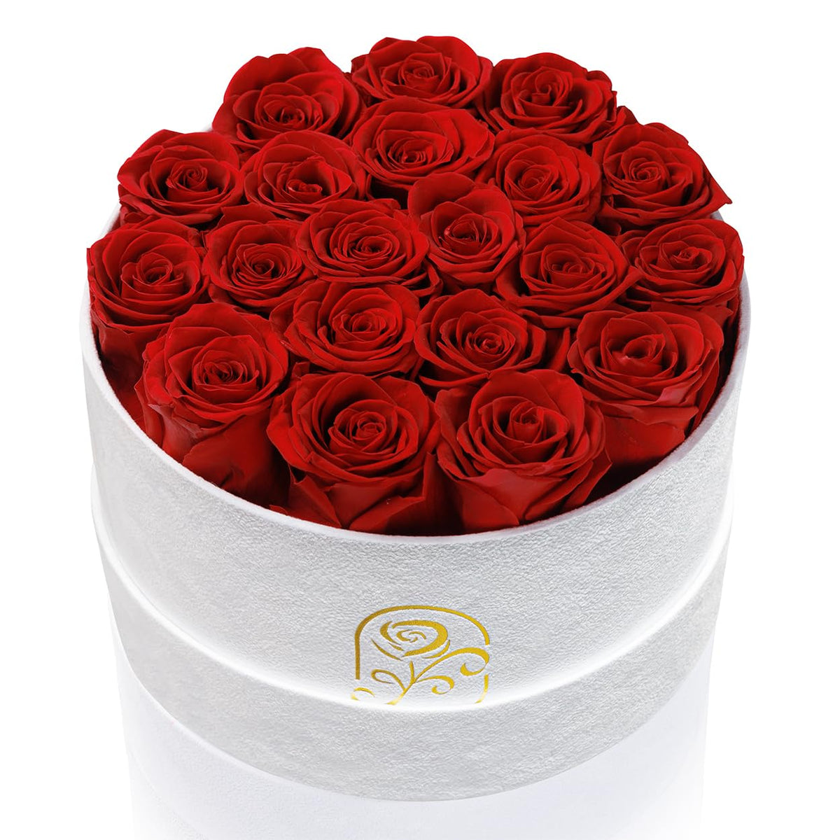 Flowers for Delivery, 20 Preserved Roses in Velvet Box, Gifts for Women