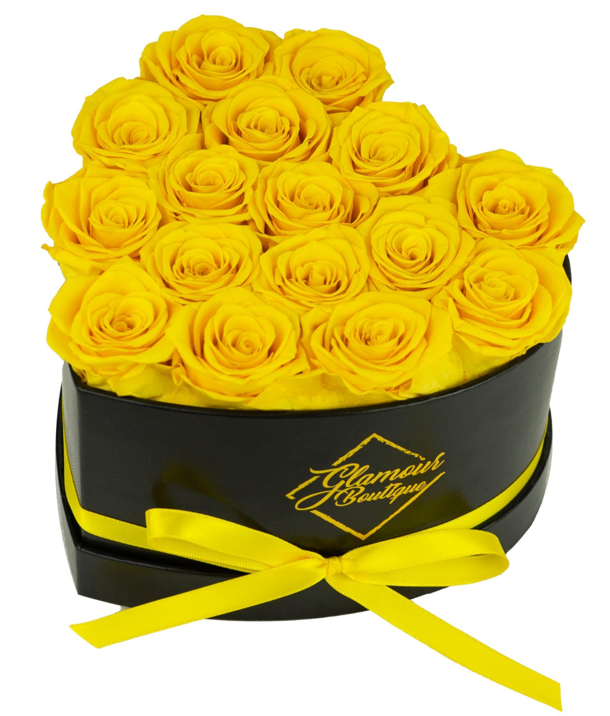 GLAMOUR BOUTIQUE Preserved Flowers, 27 Forever Red Roses in Heart Gift Box