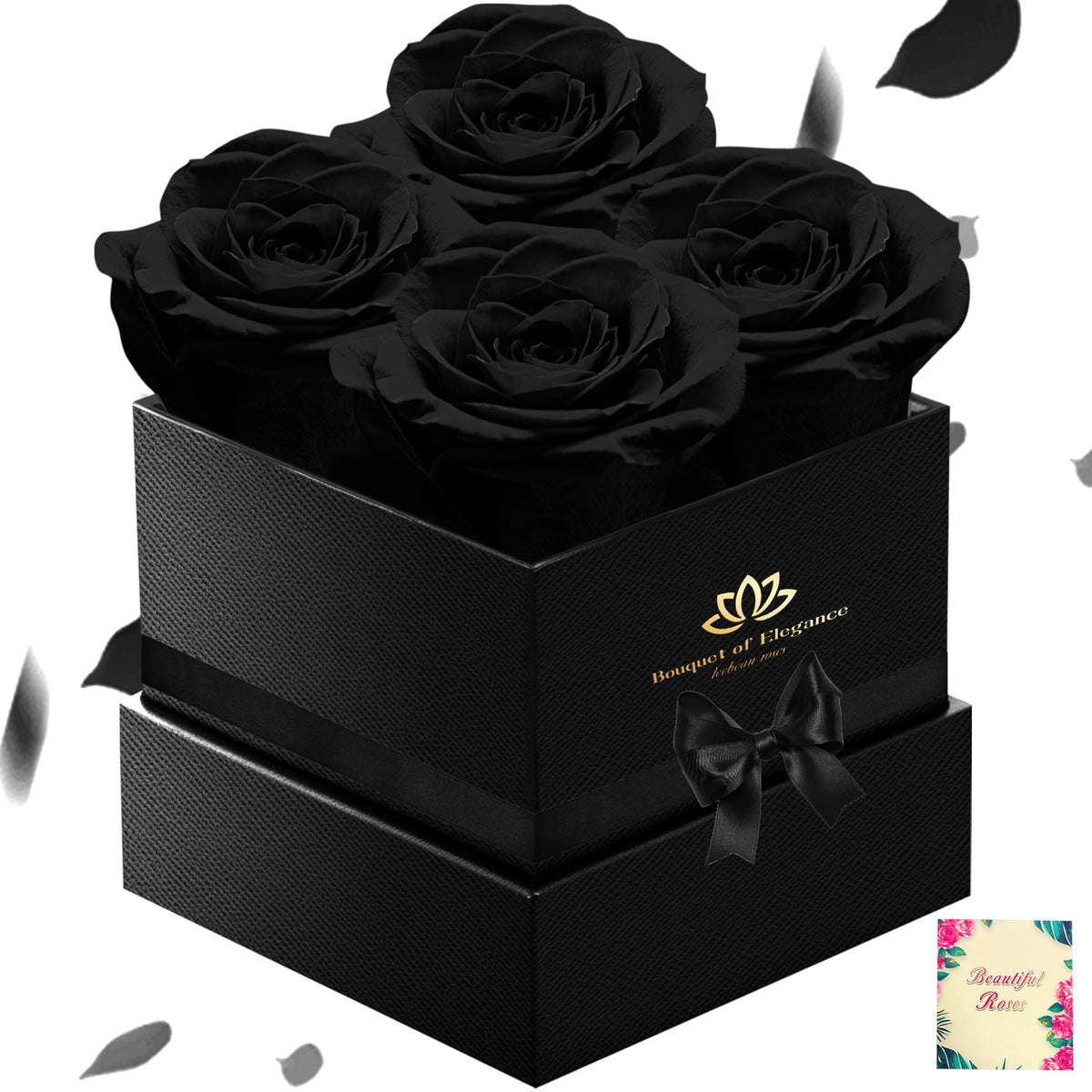 Forever Flowers Roses in A Box,Real Preserved Flowers,Preserved Roses,Preserved Flowers for Delivery,Birthday Gifts for Women/Men/Mom,Flowers for Mothers Day,Valentine's Day Rose Gifts,Red