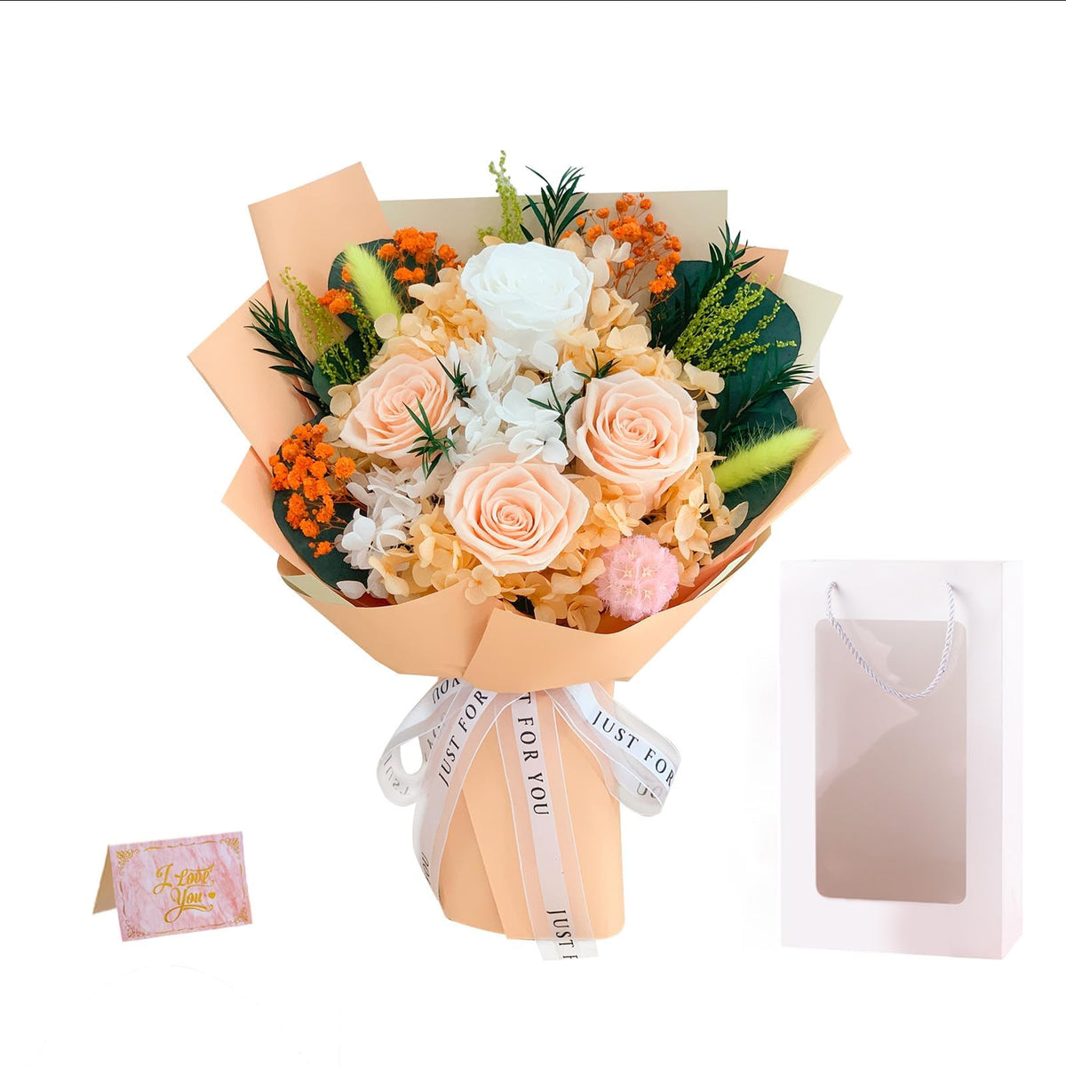 Flowers for Delivery, Preserved Flowers Bouquets, 4 Forever Roses