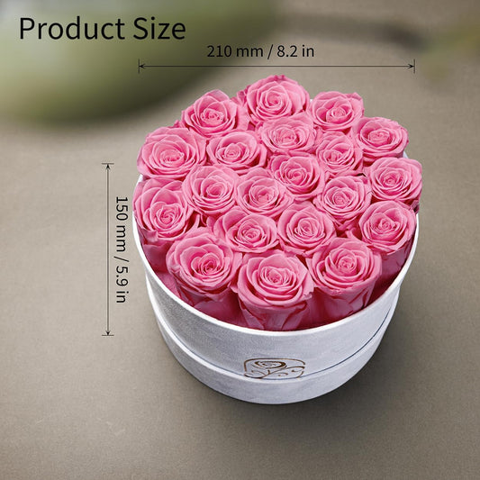 Flowers for Delivery, 20 Preserved Roses in Velvet Box, Gifts for Women