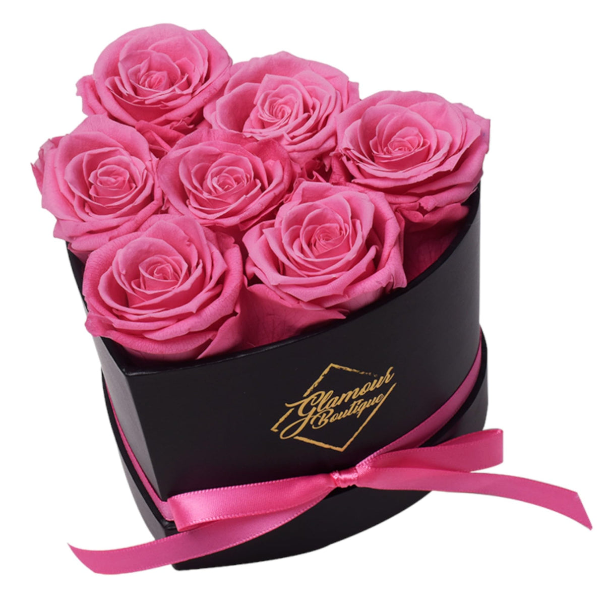 GLAMOUR BOUTIQUE Preserved Flowers, 16 Forever Red Roses in Heart Gift Box
