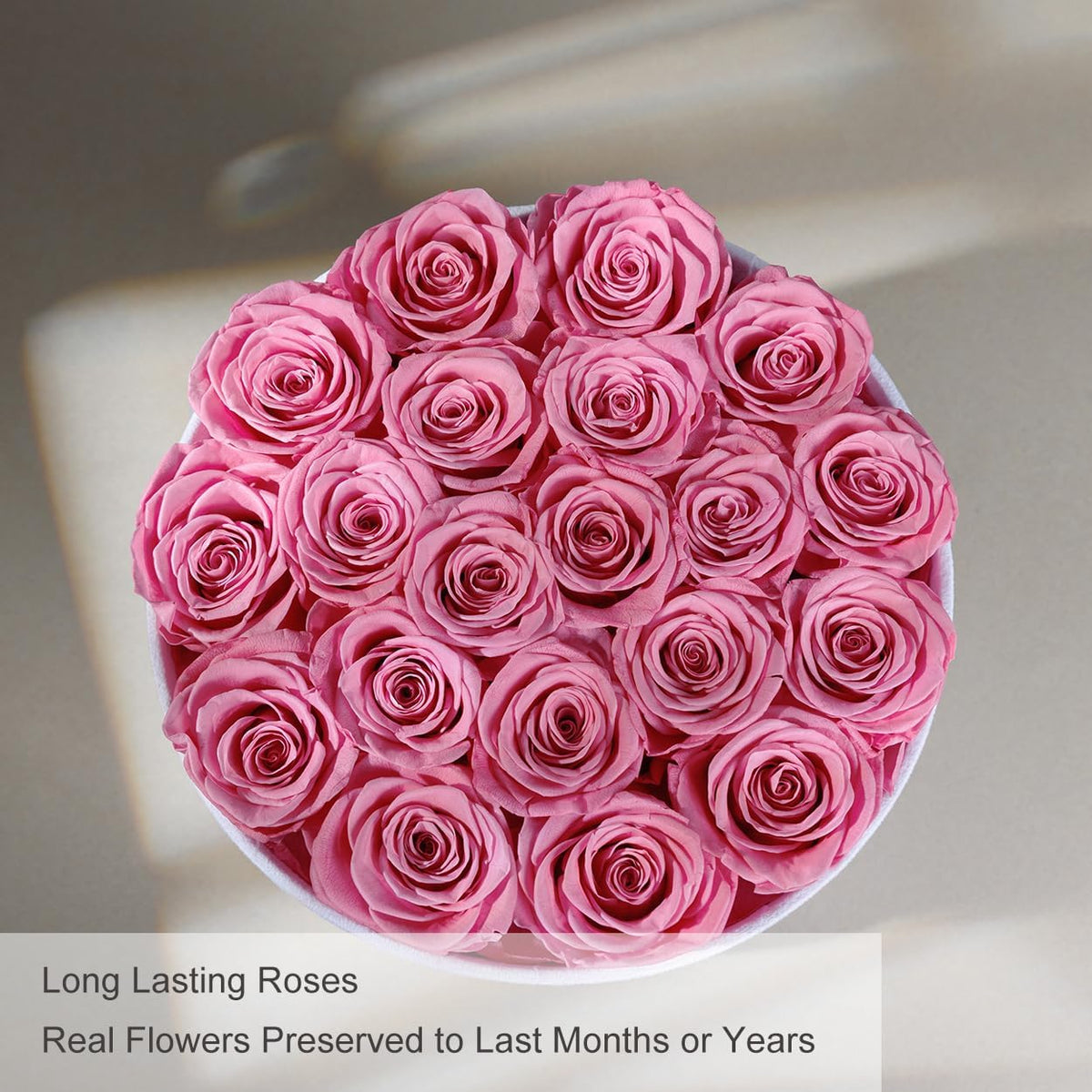 Flowers for Delivery, 20 Preserved Roses in Velvet Box, Gifts for Women