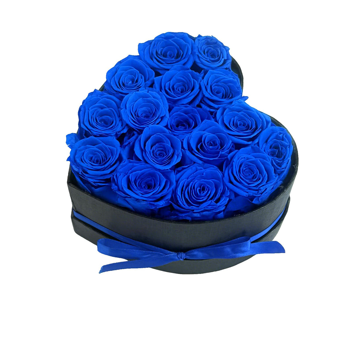 Preserved Roses Heart Shape Box Forever Flowers(Red 16 Roses)