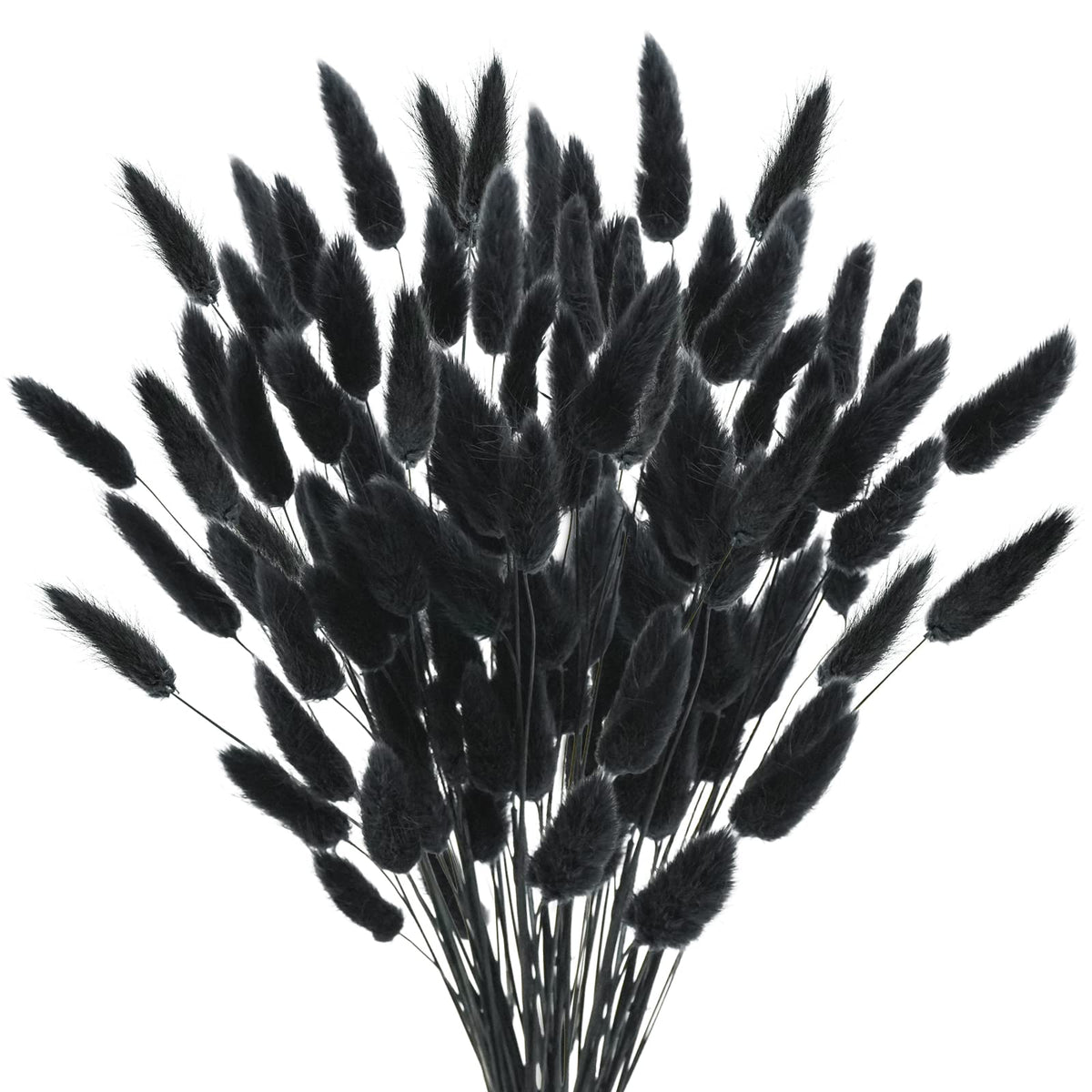 Uieke 120 Pcs Natural Bunny Tails Dried Flowers, 17’’ Dried Lagurus Ovatus, Orange Fall Dried Flowers for Fall Floral Arrangements Wedding Centerpieces Home Baby Shower Party Decorations