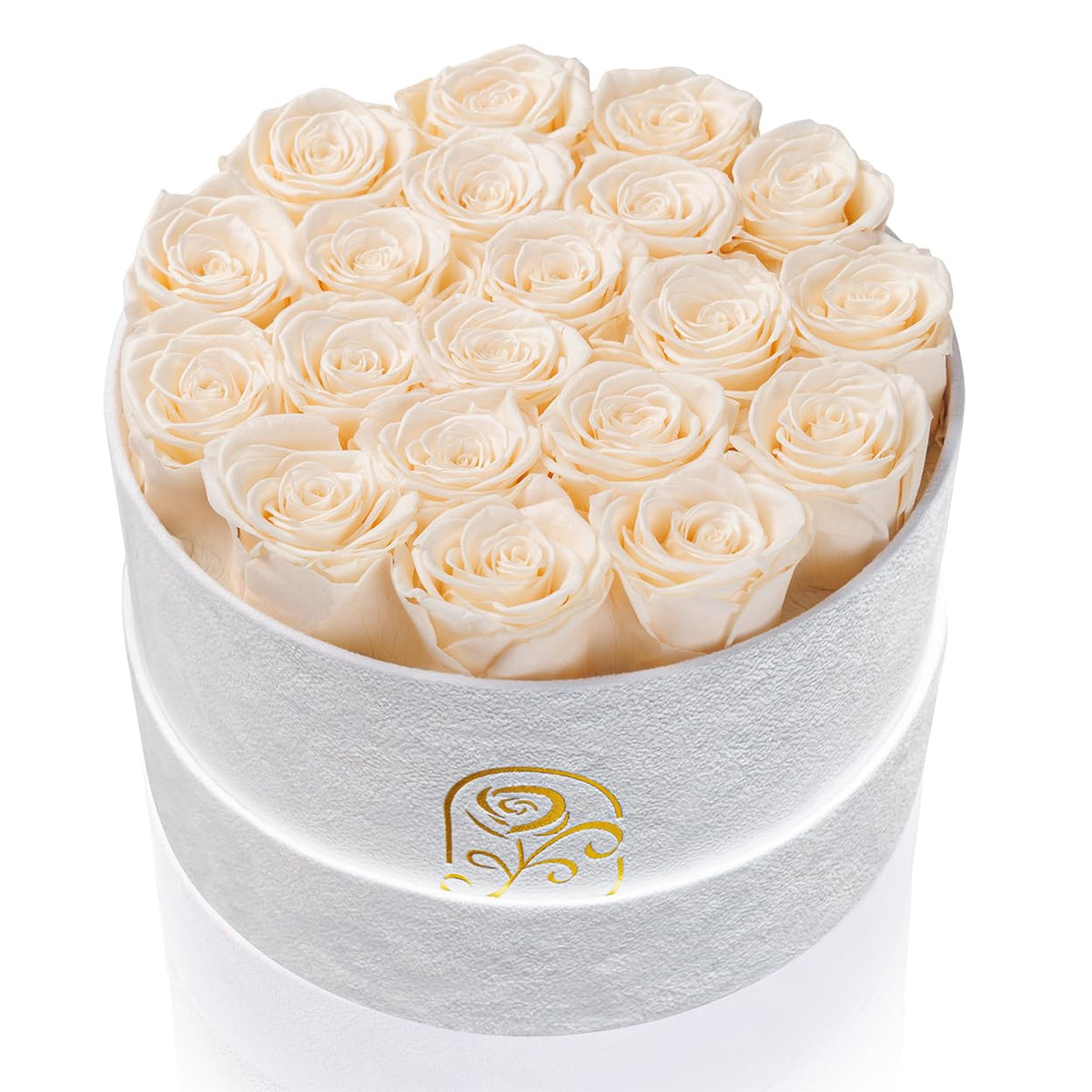 Flowers for Delivery, 20 Preserved Roses in Velvet Box, Gifts for Women