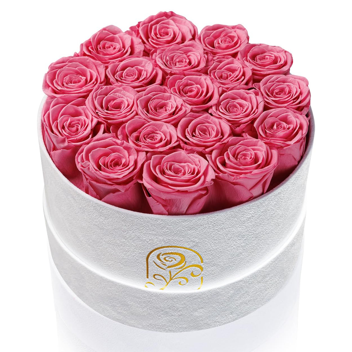 Flowers for Delivery, 20 Preserved Roses in Velvet Box, Gifts for Women