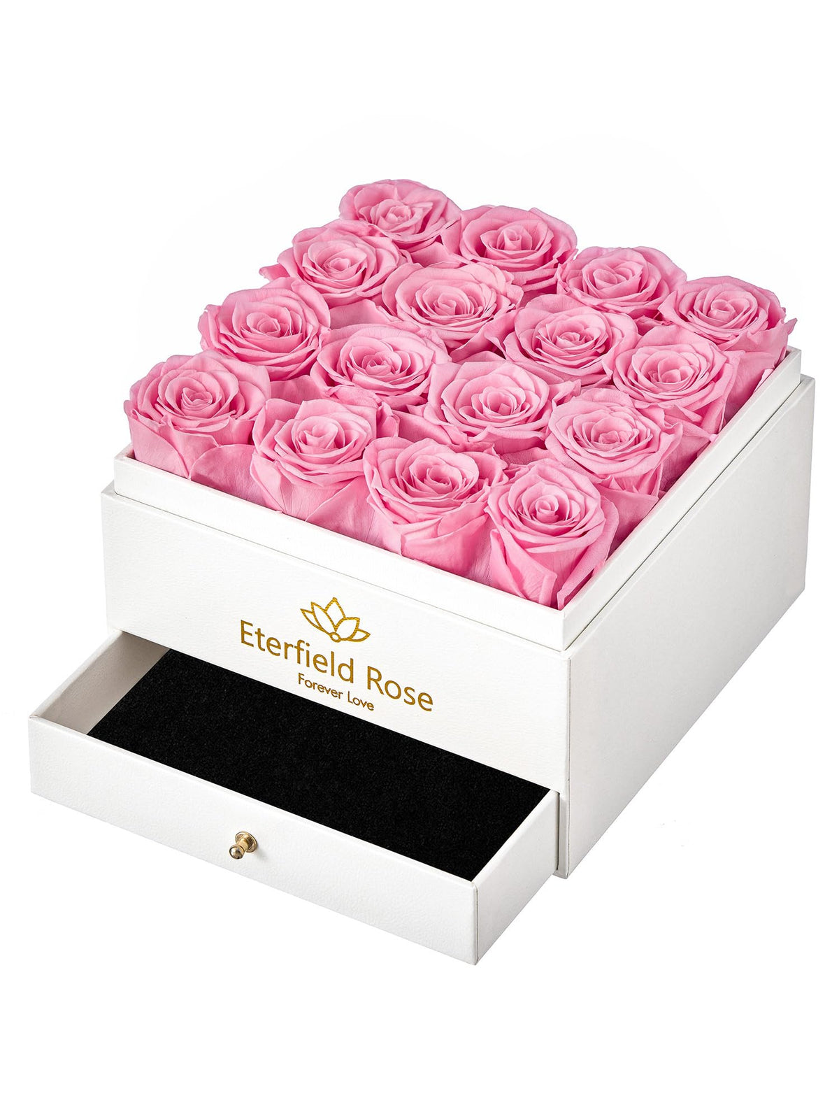 Forever Flower Preserved Rose that Last Over a Year Rose Box Pink