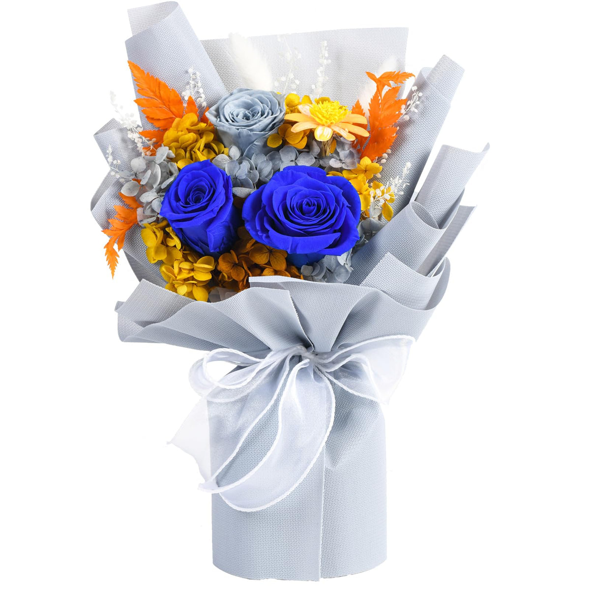 lovenfold Preserved Flowers for Delivery, Purple Rose Bouquets That Last 1-3 Years, Birthday Flowers Gifts for Women Mom Grandma Wife Friends