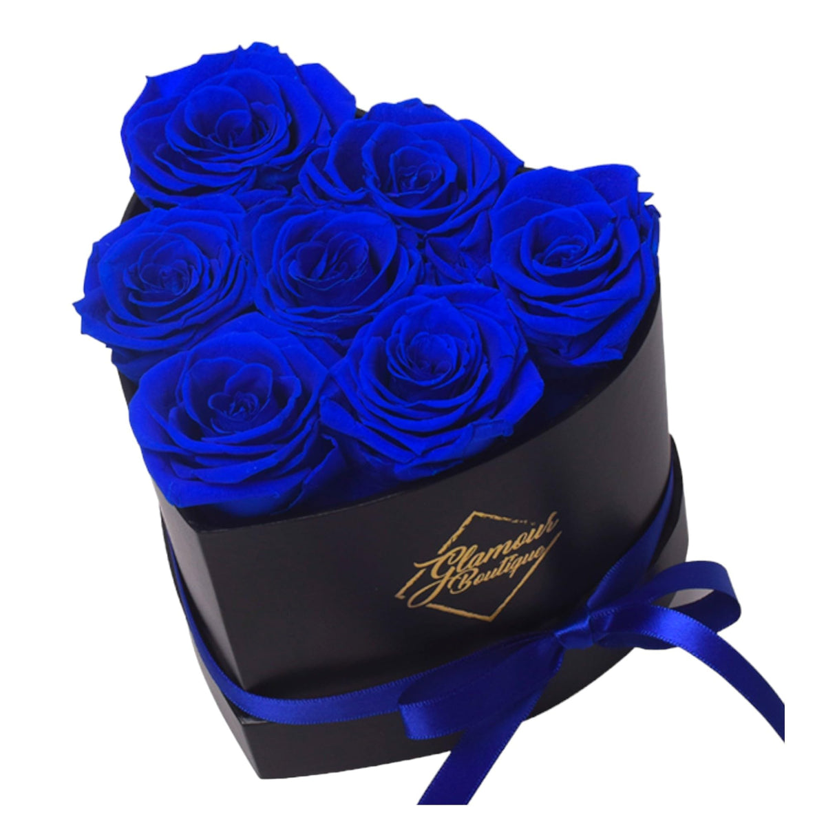GLAMOUR BOUTIQUE Preserved Flowers, 16 Forever Red Roses in Heart Gift Box