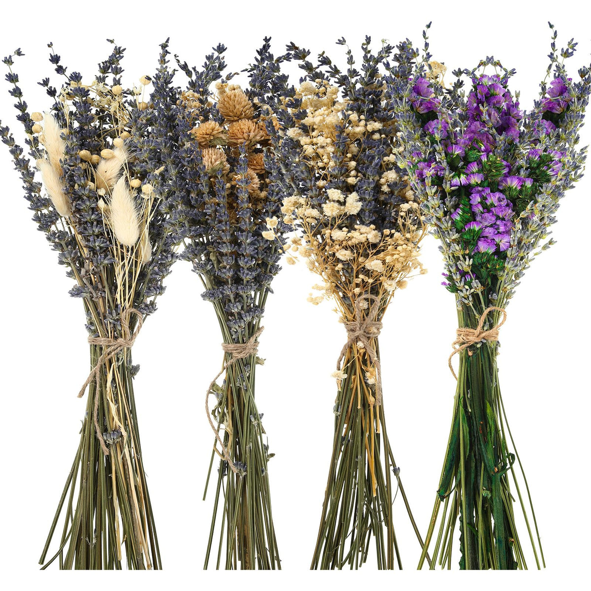 Layhit 4 Pack Large Size Boho Dried Flowers 15-17 Inch, Gerbera Daisy
