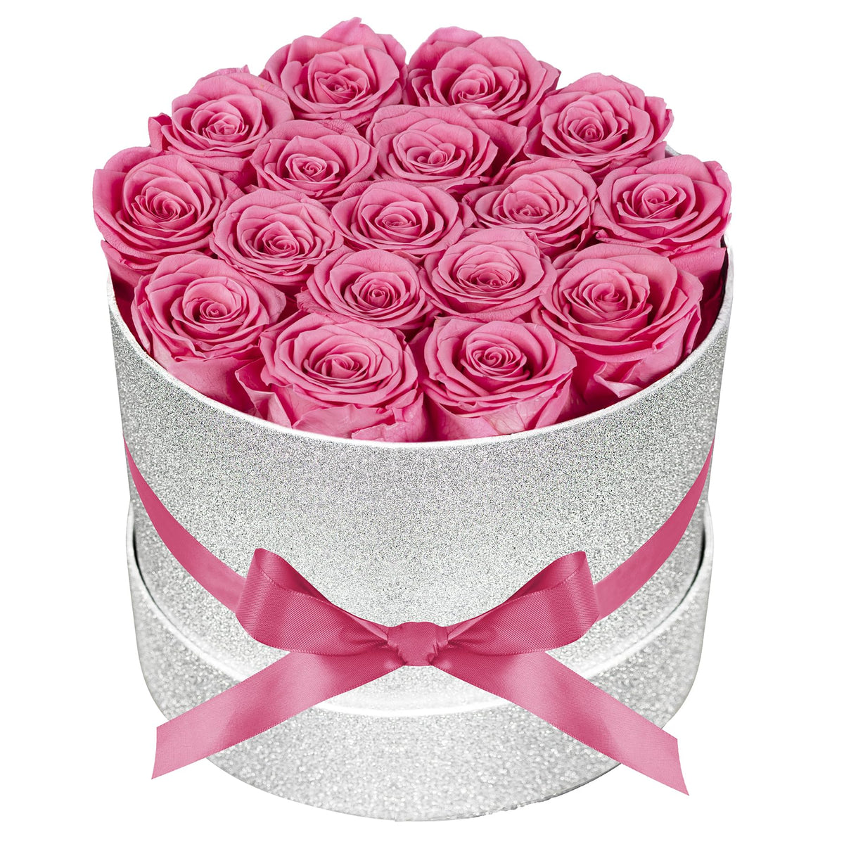 17 Flowers in Luxury Suede Box, Birthday Gifts for Women, Preserved Flowers