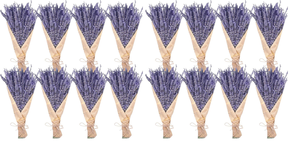 Uieke Natural Dried Lavender Bundles, 280-300 Stems, 180g/6.35oz