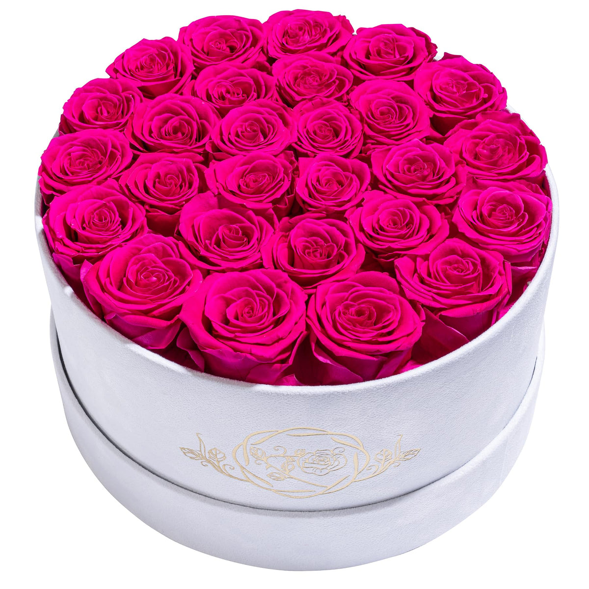 17 Flowers in Luxury Suede Box, Birthday Gifts for Women, Preserved Flowers