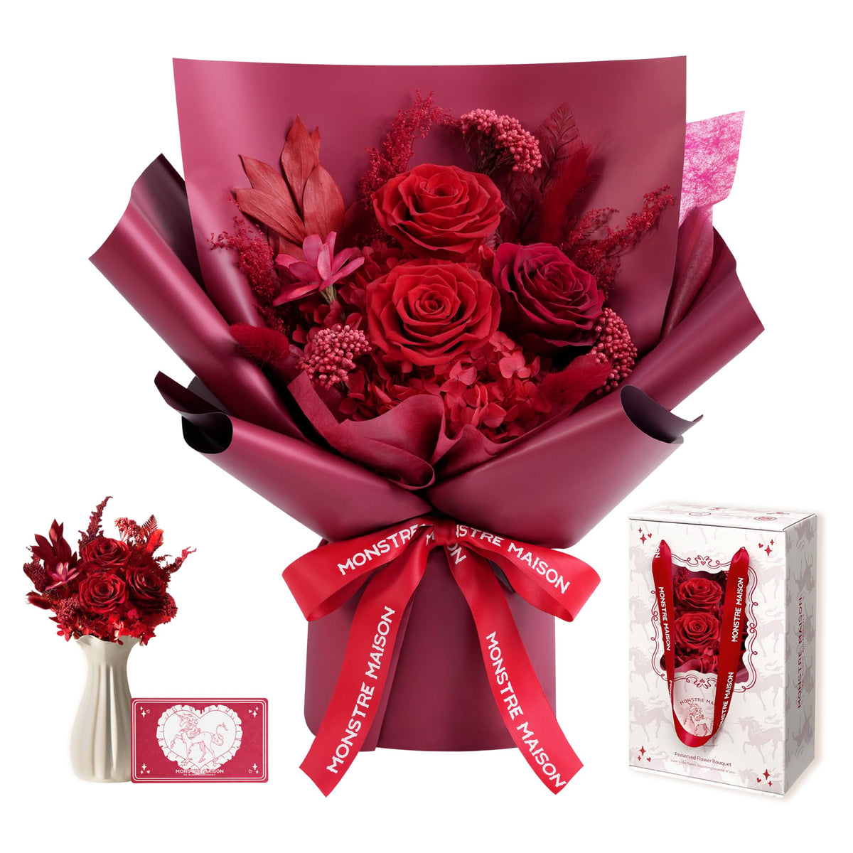 Preserved Flowers for Delivery, Anniversary and Birthday Gifts for Women