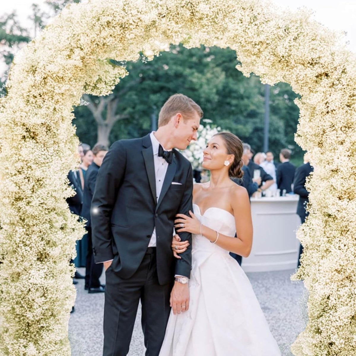 2500+ Dried Babys Breath Flowers Bulk, 17'' Ivory White Gypsophila Bouquet