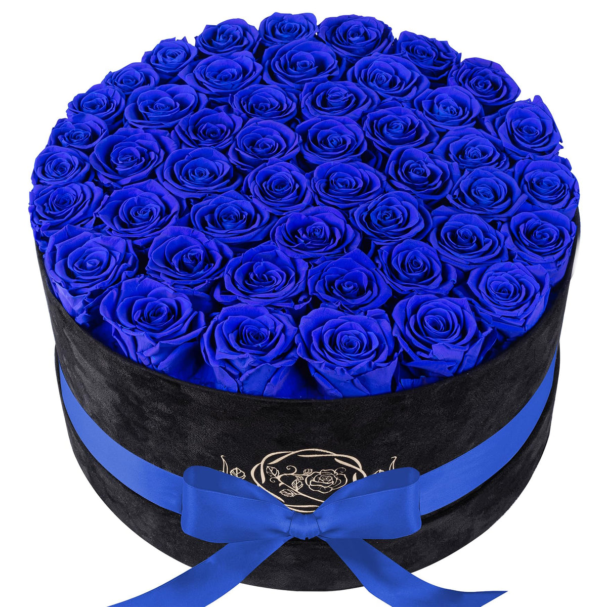 17 Flowers in Luxury Suede Box, Birthday Gifts for Women, Preserved Flowers