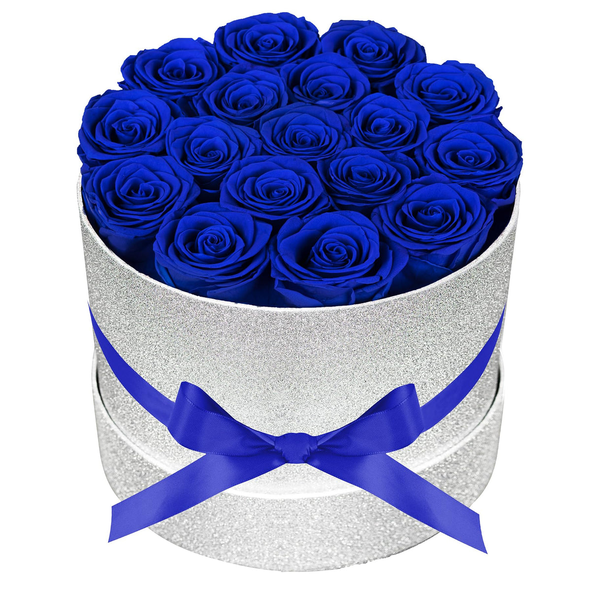 17 Flowers in Luxury Suede Box, Birthday Gifts for Women, Preserved Flowers