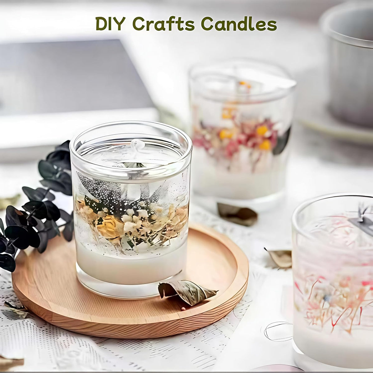 Dried Flower 2 Box DIY Natural Dried Flowers for Crafts Candles Resin Card