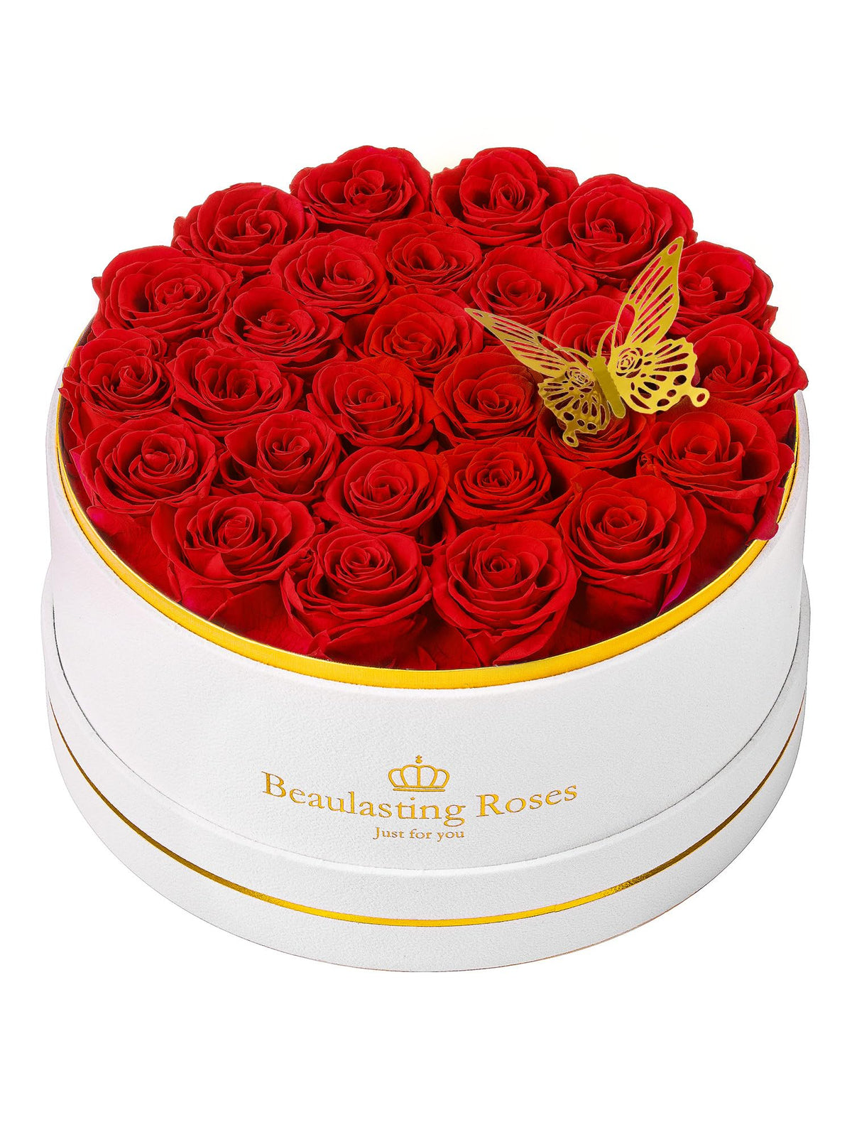 27 Preserved Roses in a Box Forever Flowers for Delivery Prime, Pink